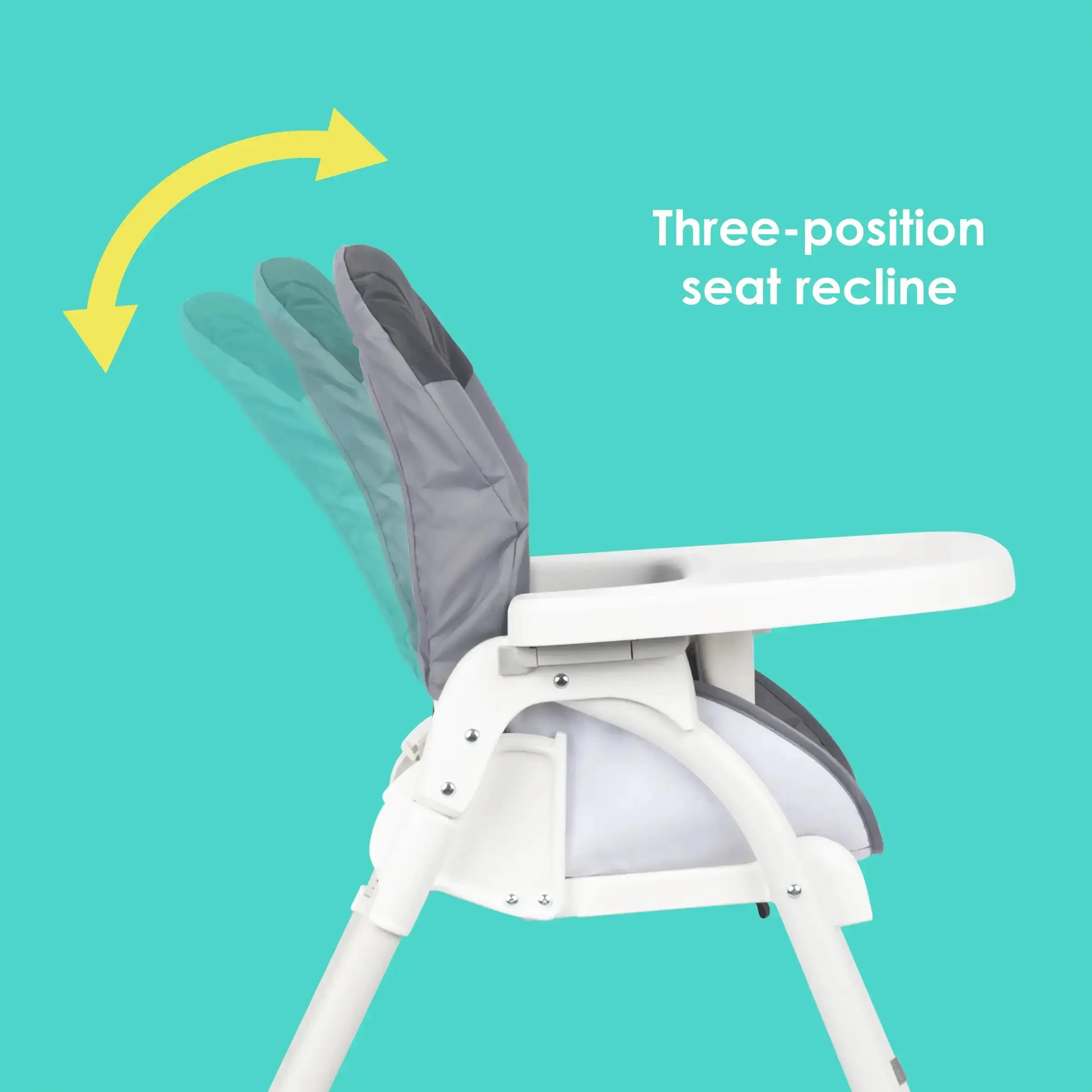 Portable Flat Fold High Chair for Babies & Toddlers - Lightweight, Space-Saving Baby Dining Chair for Home, Restaurant & Travel Use