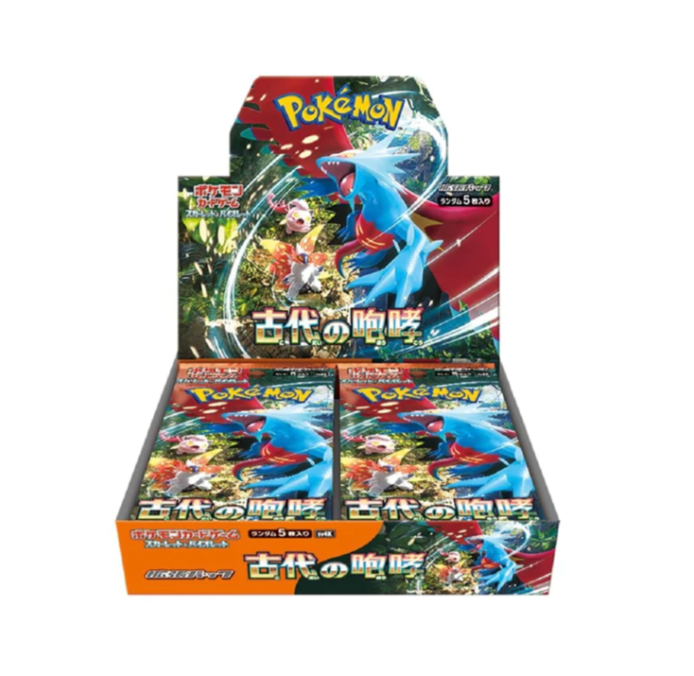 Pokemon Ancient Roar Japanese Booster Box SV4K - 36 Packs of Rare Trading Cards for Collectors & Battles | Perfect for Tournaments, Gifts & Pokemon TCG Enthusiasts