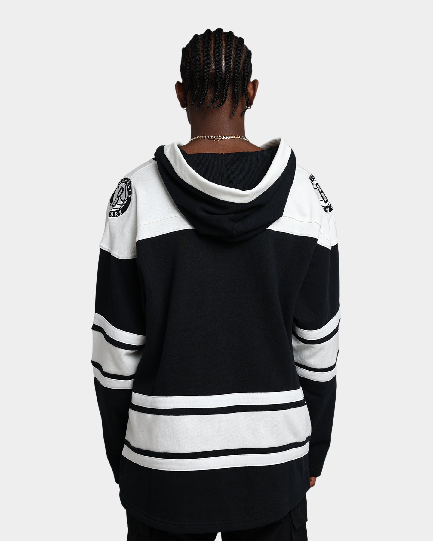 47 Brand Brooklyn Nets Superior Lacer Hoodie - Jet Black NBA Fan Apparel for Men & Women - Perfect for Game Day, Streetwear & Casual Outfits