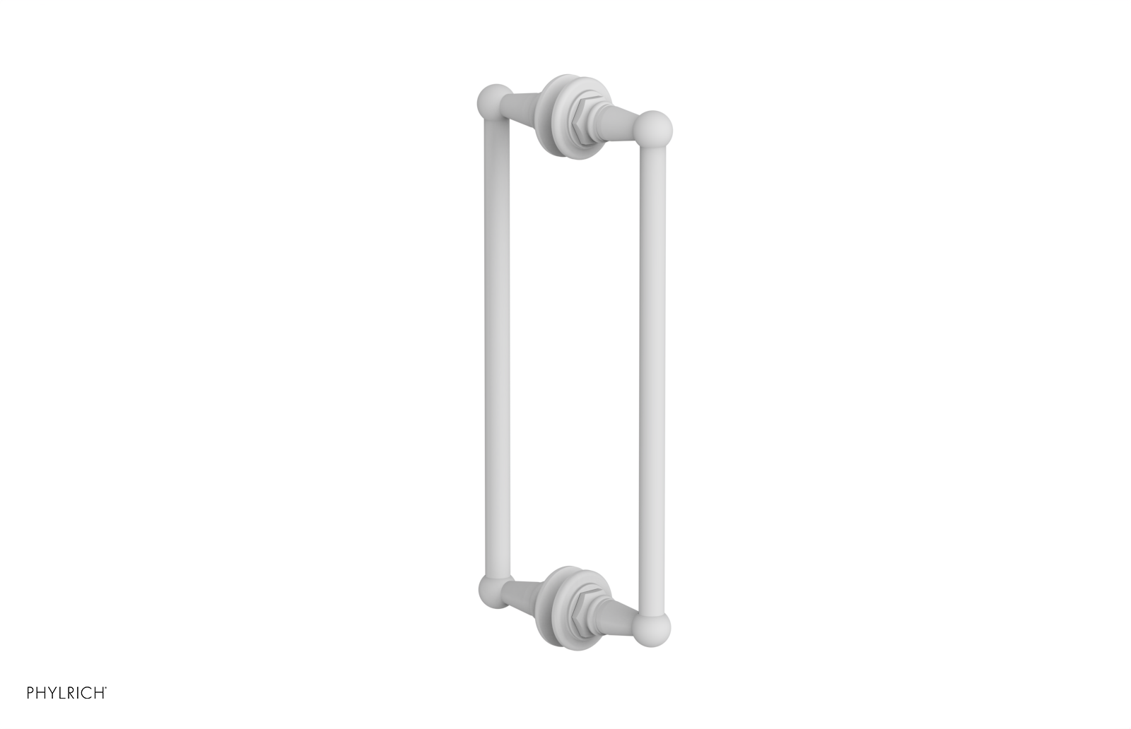 Jamestown 12 Double-Sided Shower Pull 165 x 93 x 12 - Heavy Duty Bathroom Shower Curtain Hooks for Home & Hotel Use