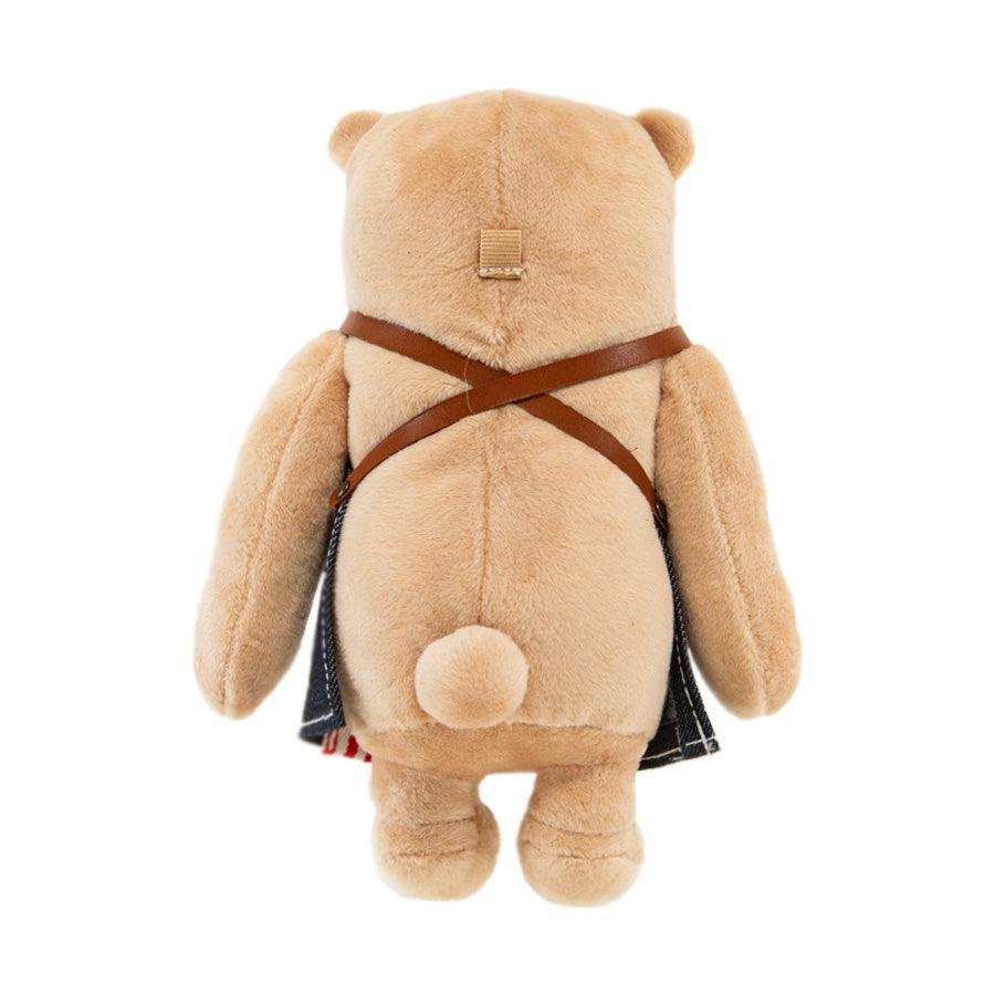 LOG ON LOG ON MF Bear with Twistable Skeleton - Flexible Poseable Plush Toy for Kids, Collectors & Gift Giving | Perfect for Playtime, Display & Themed Decorations