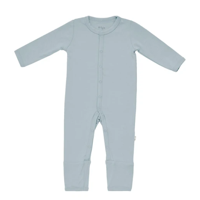 Kyte Baby Snap Romper in Fog - Soft Organic Cotton Baby Jumpsuit for Newborns & Infants | Perfect for Playtime, Naptime & Photo Shoots