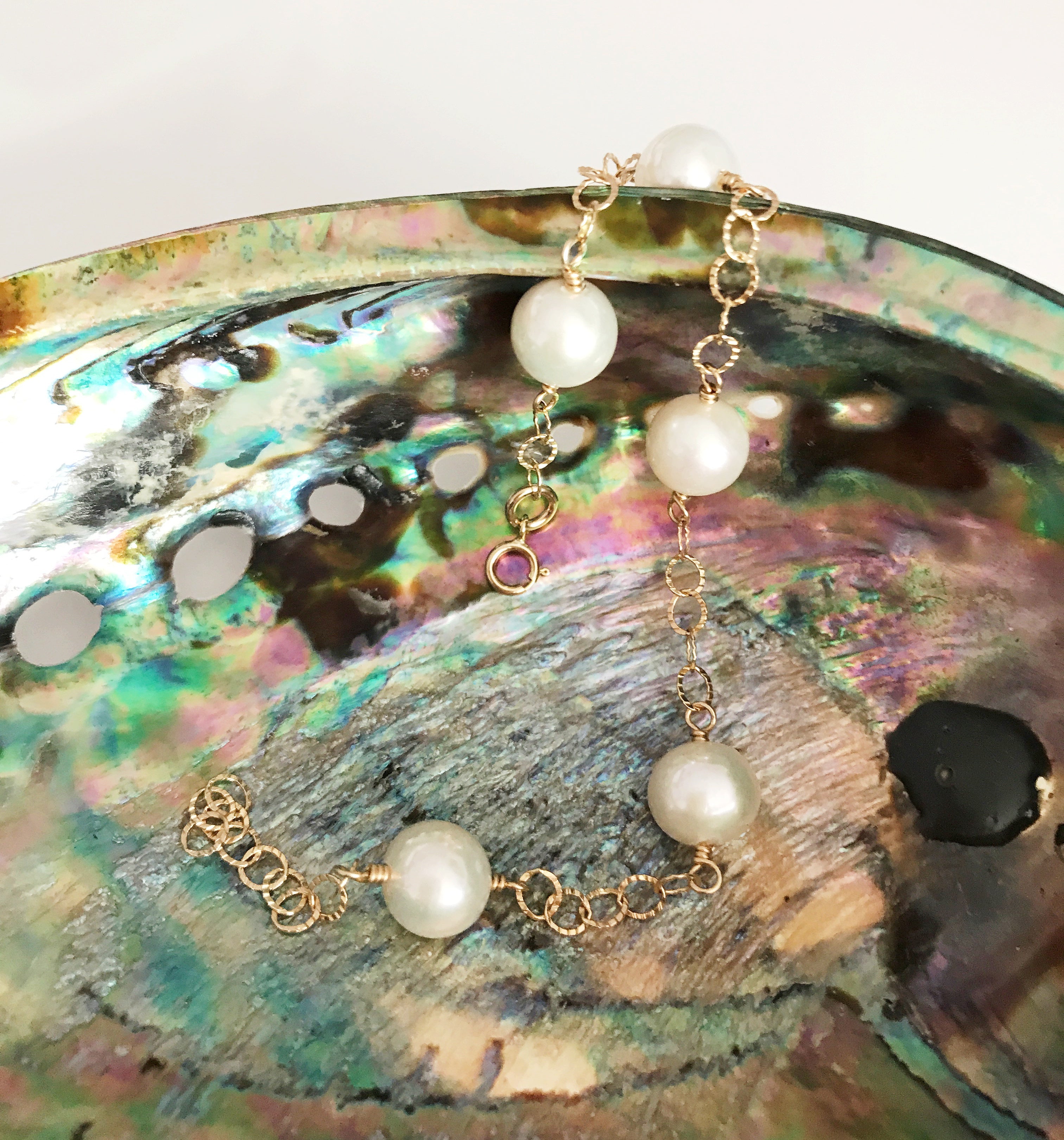 LEILANI White Pearl Bracelet (B360) - Elegant Jewelry for Women, Perfect for Weddings, Parties & Everyday Wear