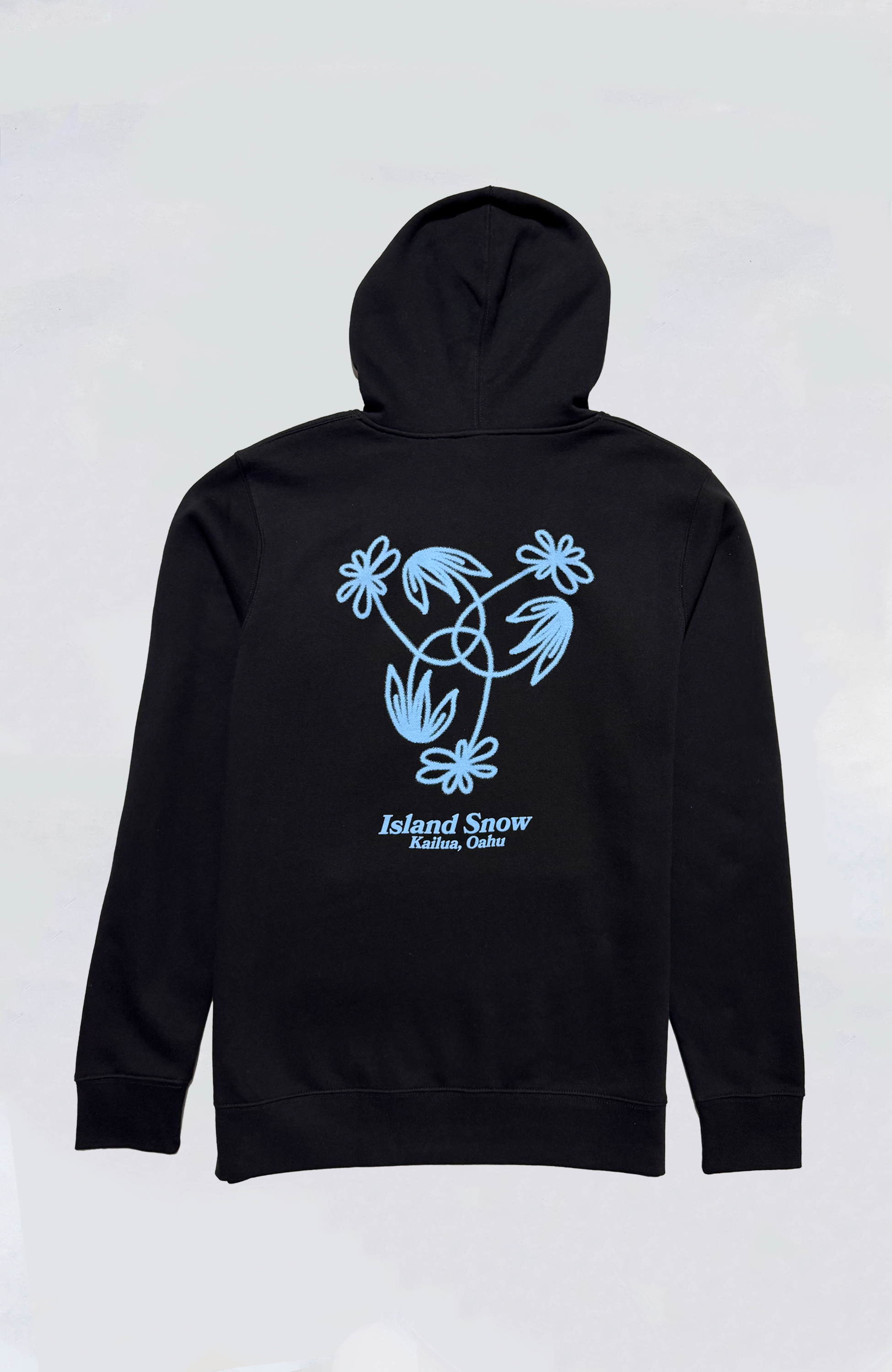 Island Snow Hawaii IS Balance Blossoms Hoodie - Stylish Hawaiian Print Pullover for Men & Women - Perfect for Beach Vacations, Surfing & Casual Wear