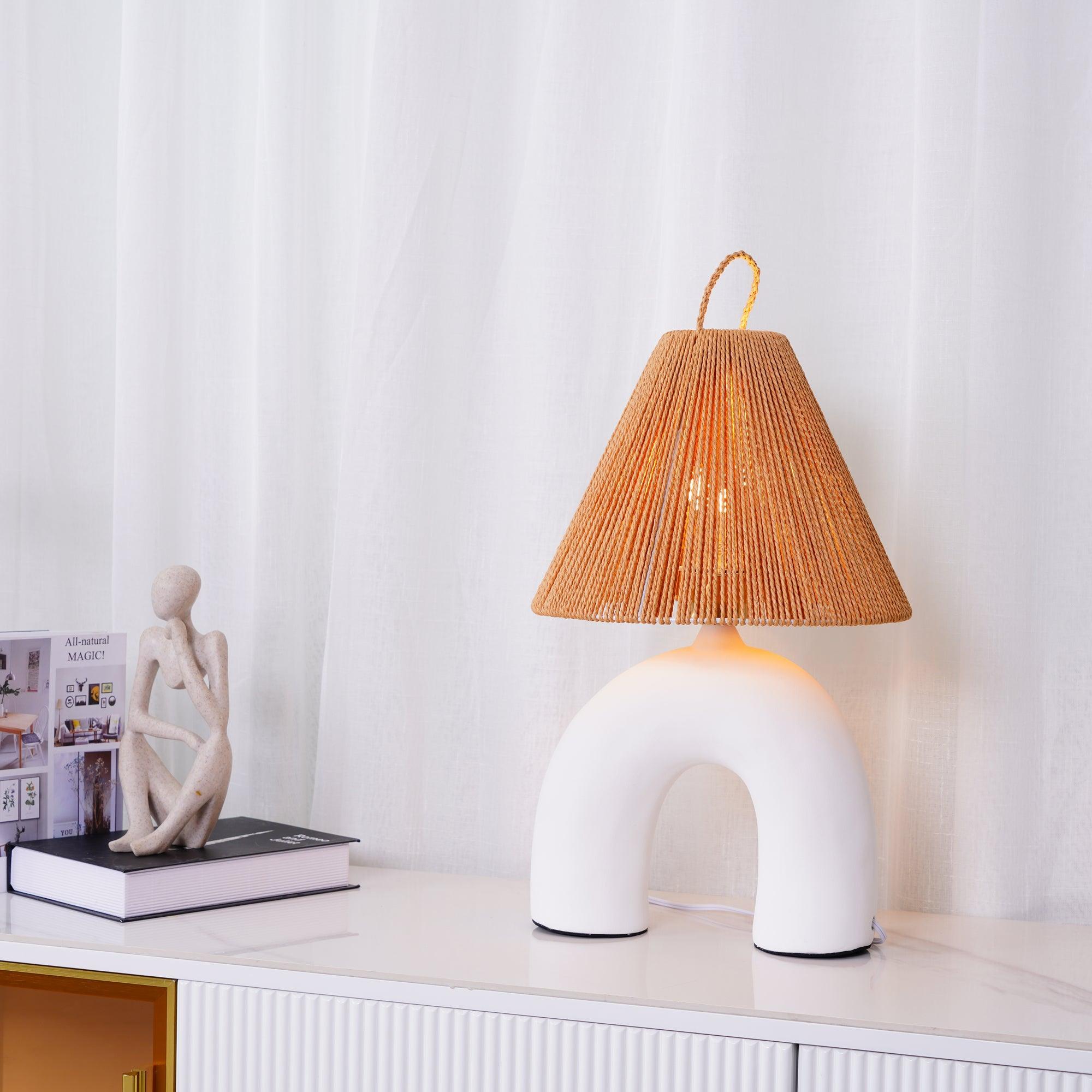 Modern Arched Table Lamp - Adjustable LED Desk Light for Bedroom, Living Room & Office - Stylish Home Decor & Reading Light