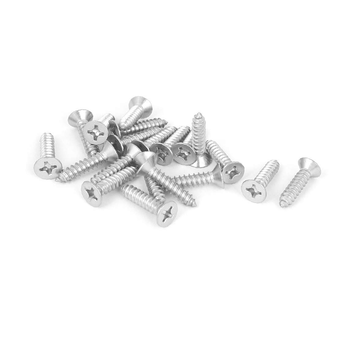 316 Stainless Steel M5.5x25mm Self Tapping Screws 20pcs - for Furniture & DIY Projects