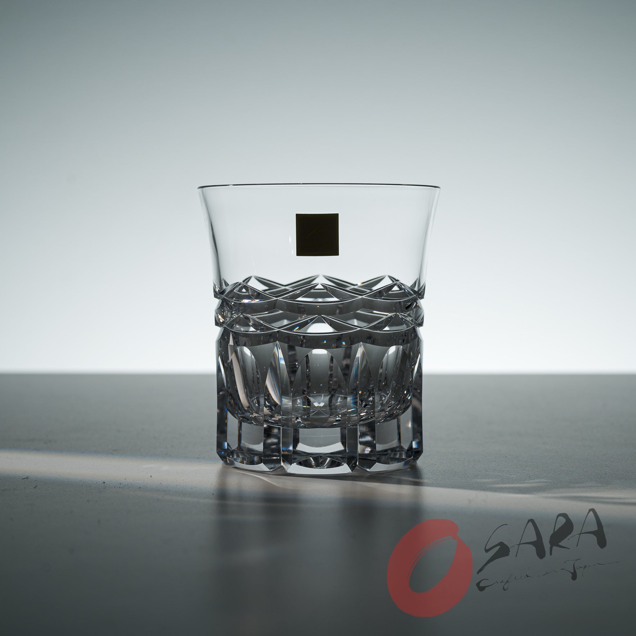 Premium KAGAMI Crystal Japanese Handmade Whiskey Glass Set - 300ml Elegant Tumbler for Bourbon, Scotch & Cocktails - Perfect for Home Bar, Gifts & Luxury Drinking Experience