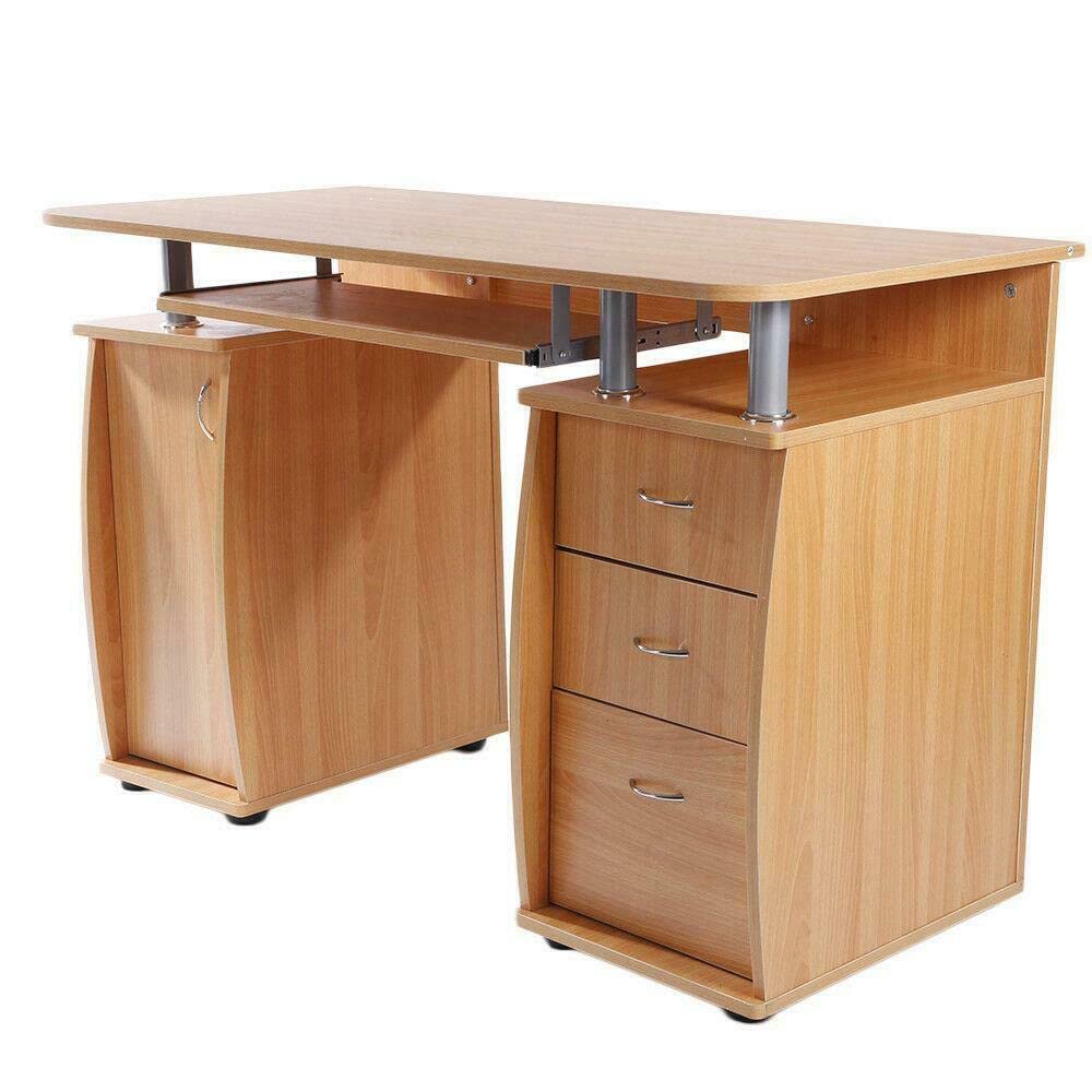 3-Tier Drawer Computer Desk for Home Office - Study & Work