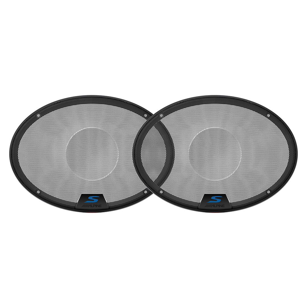 Alpine KTE S69G 6x9 Speaker Grilles - Compatible with Alpine S-S69 & S-S69C Car Speakers - Premium Mesh Protection for Enhanced Sound Quality - Perfect for Car Audio Upgrades & Custom Installations