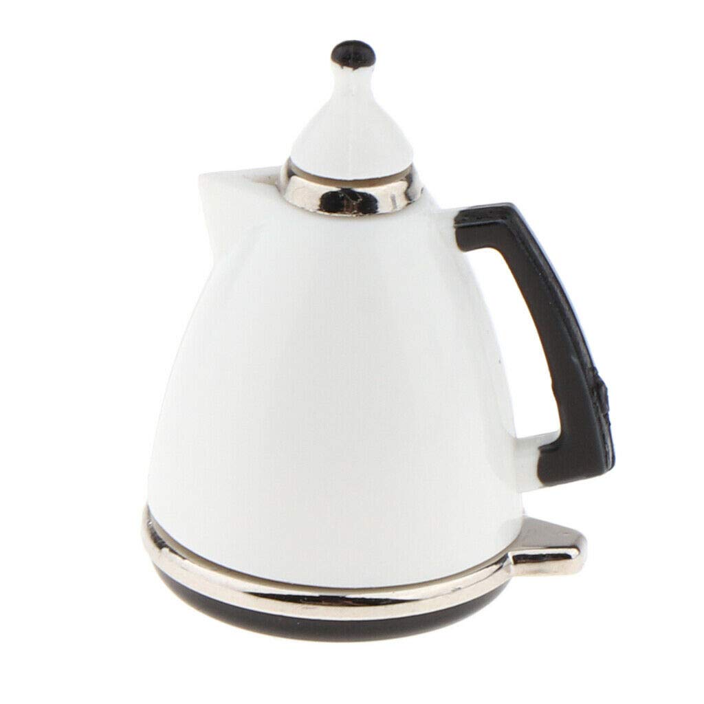 1/12 Scale Miniature Coffee & Tea Pot Set - Dollhouse Kitchen Accessories for DIY Miniature Scenes, Model Displays & Collectors