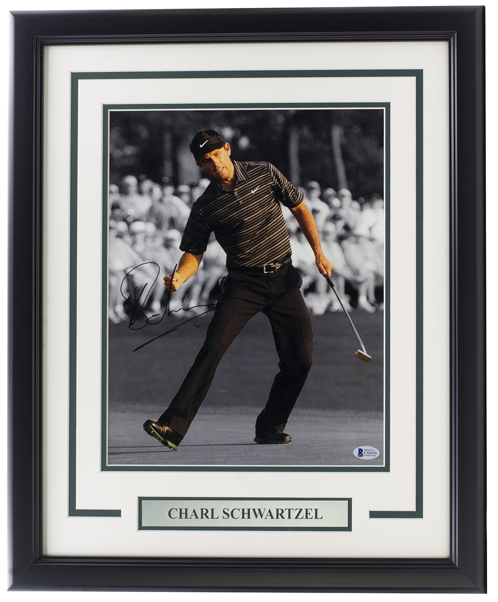 Charl Schwartzel Autographed Framed 11x14 Golf Photo - Limited Edition Collectible for Golf Fans, Perfect for Home or Office Decor, Man Cave, Sports Memorabilia Display