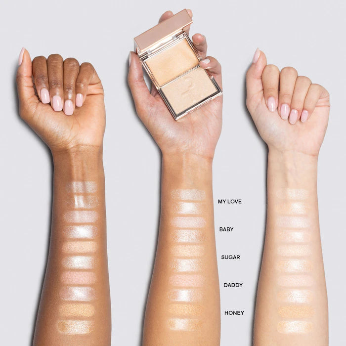 Patrick Ta Major Glow Duo - Cream & Powder Highlighter for a Radiant Glow | Perfect for Contouring & Everyday Makeup