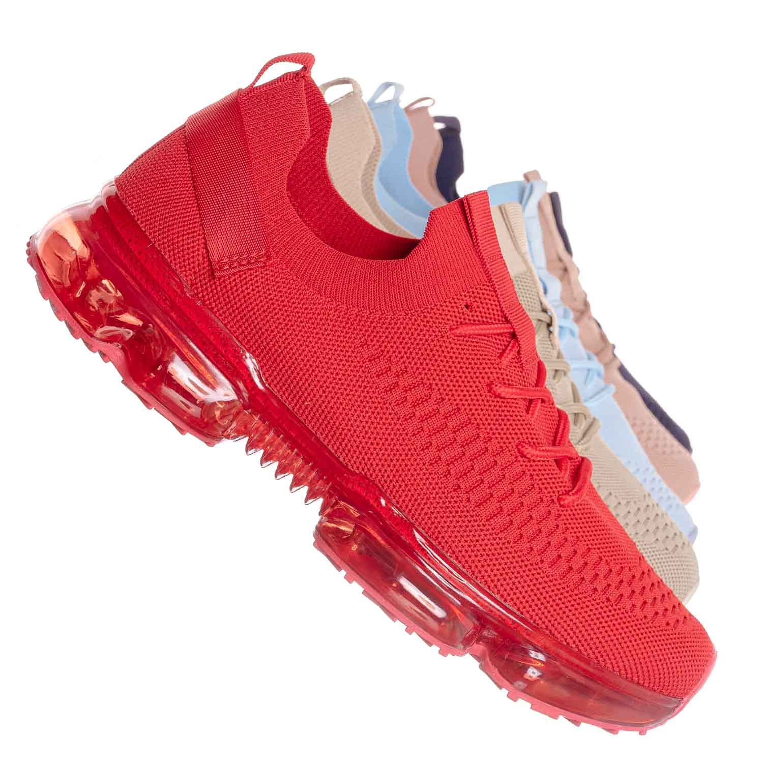 Stretch Mesh Sneakers with Air Cushion for Festivals & Walking