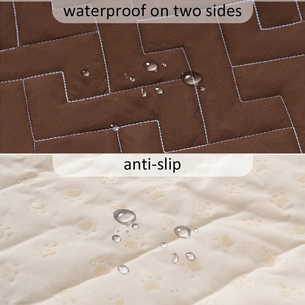 Waterproof Dog Bed Cover - Non-Slip Pet Sofa Protector for Dogs & Cats, Furniture Protector for Couch, Recliner, Chair - Ideal for Pet Owners & Home Use