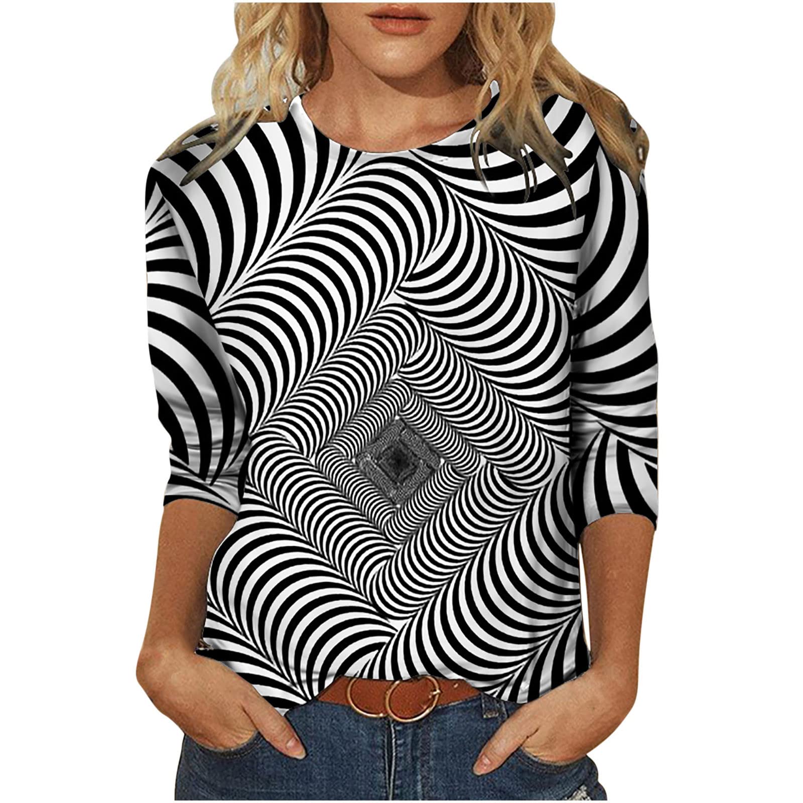 Women's Loose Fit Tunic Tops - Casual Long Sleeve Heart Print Sweatshirt for Women - Perfect for Everyday Wear, Office & Weekend Outfits