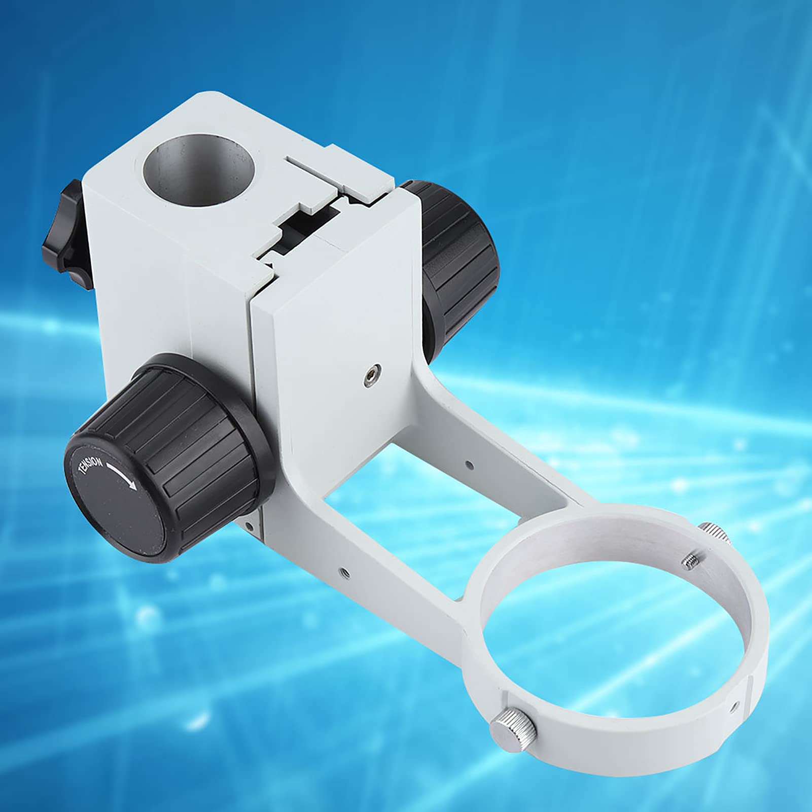 Adjustable Microscope Stand Holder with Bracket Lock - Stable Focusing Bracket for Microscopes - Perfect for Lab Research, Classroom Education & Scientific Observation