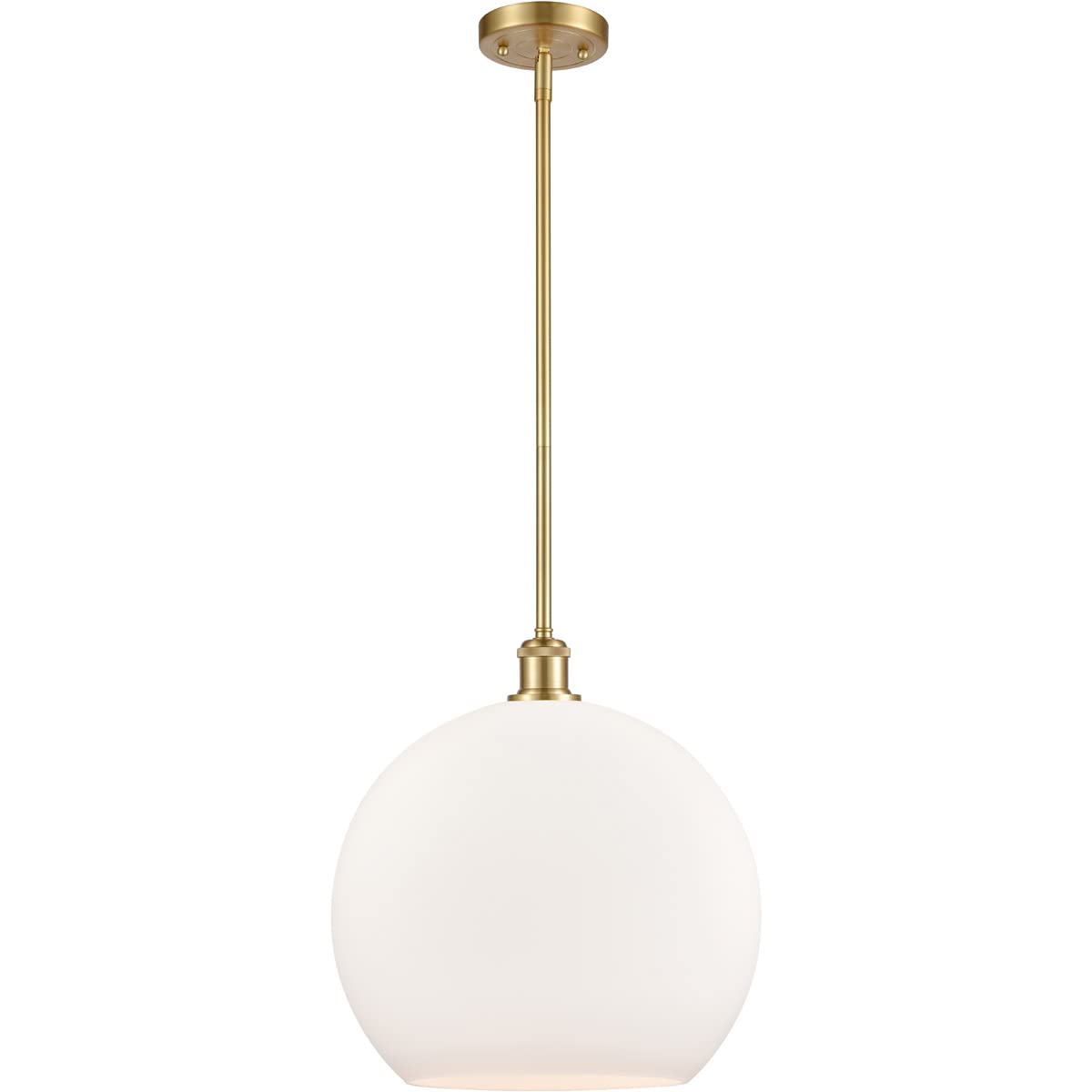 Innovations 516-1S-SG-G121-14-LED Modern LED Pendant Light - Ballston Collection - Sleek Chrome Finish with Clear Glass Shade - Perfect for Kitchen Island, Dining Room or Entryway Lighting