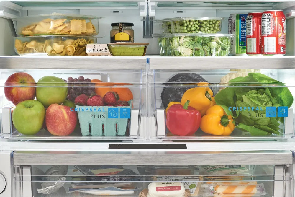Frigidaire Gallery GRFC2353AF 22.6 Cu. Ft. Counter Depth French Door Refrigerator - Stainless Steel Smart Fridge with Spacious Interior for Modern Kitchen & Open Floor Plan Homes