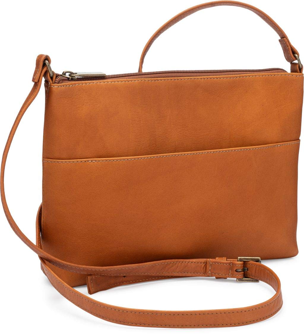 Premium Colombian Vaquetta Leather Women's Crossbody Purse - Le Donne Mallory Handbag 11