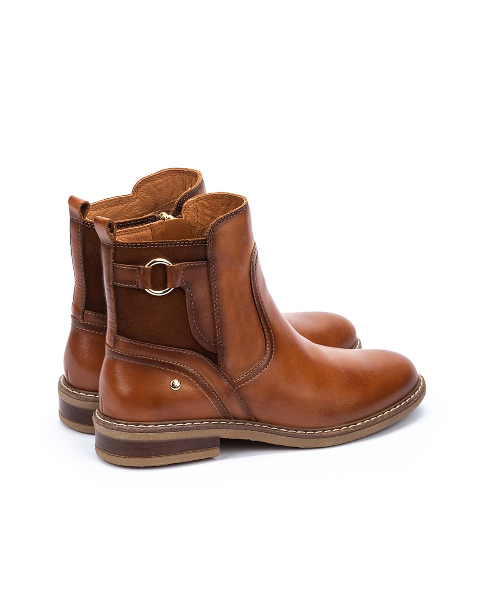 PIKOLINOS Women's Leather Flat Ankle Boots - Aldaya Style Comfortable Casual Shoes for Walking, Work & Everyday Wear