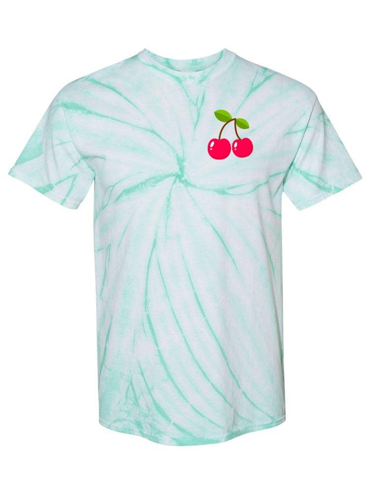 Smartprints Red Cherries Tie Dye Cyclone Men's T-Shirt - Trendy Graphic Tee for Casual Wear & Summer Outfits - SPIdeals Designs