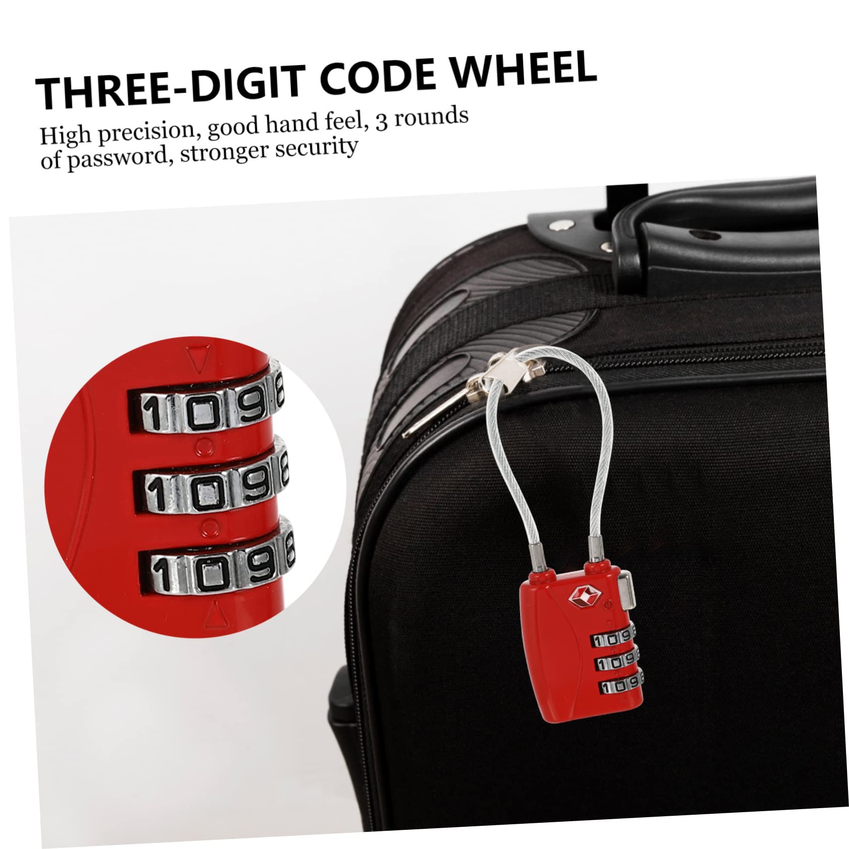 POPETPOP Outdoor Padlock - Waterproof & Heavy Duty Travel Luggage Lock with Key, TSA Approved for Suitcases, Backpacks & Bags - Perfect for Airports, Hotels & International Travel Security