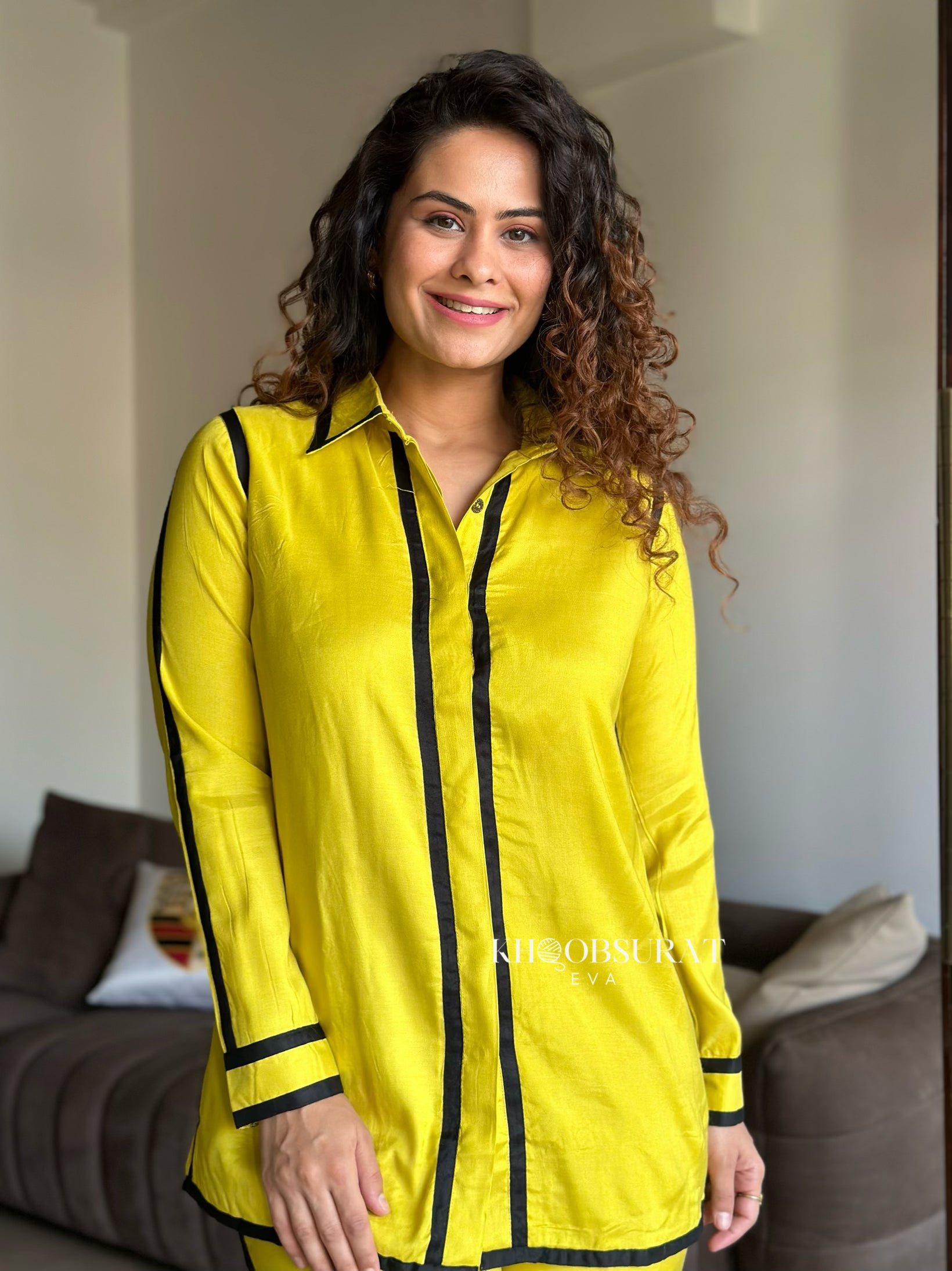 Stylish Mango Melody Yellow Co-Ord Set for Women | Trendy Matching Outfit | Perfect for Summer, Beach & Casual Wear
