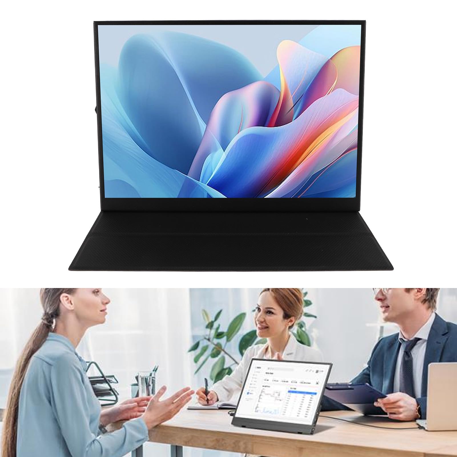 11 Inch Portable Monitor - FHD 2160x1440 USB C HDMI Computer Display with HDR IPS Screen, Dual Speakers & 3.5mm Port | External Monitor for Laptop, PC, Phone & iOS Tablets | Perfect for Gaming, Work & Travel