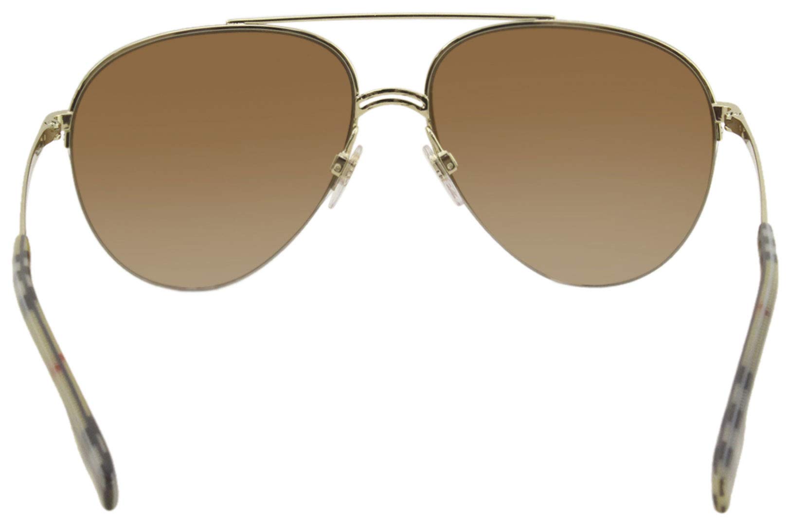 BURBERRY BE 3113 Sunglasses - Light Gold Brown Gradient Lenses, UV Protection, Luxury Fashion Eyewear for Men & Women | Perfect for Outdoor Activities, Travel, and Everyday Style
