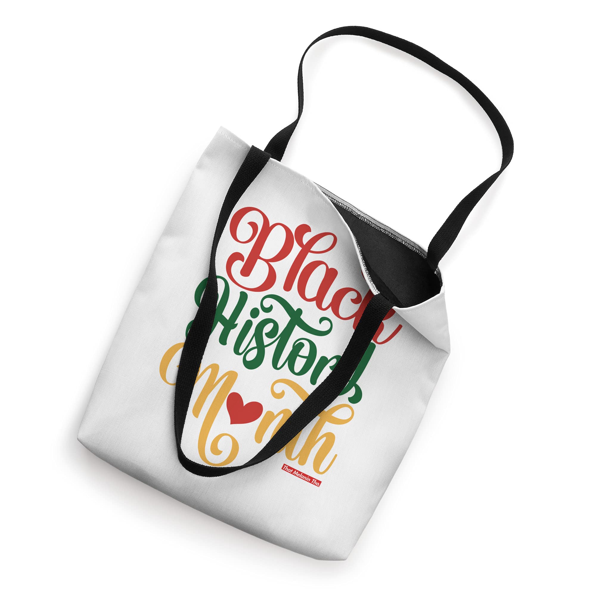 Black History Month Tote Bag - Melanin Tho Black-Owned Business - Eco-Friendly Cotton Canvas Bag for School, Work & Shopping