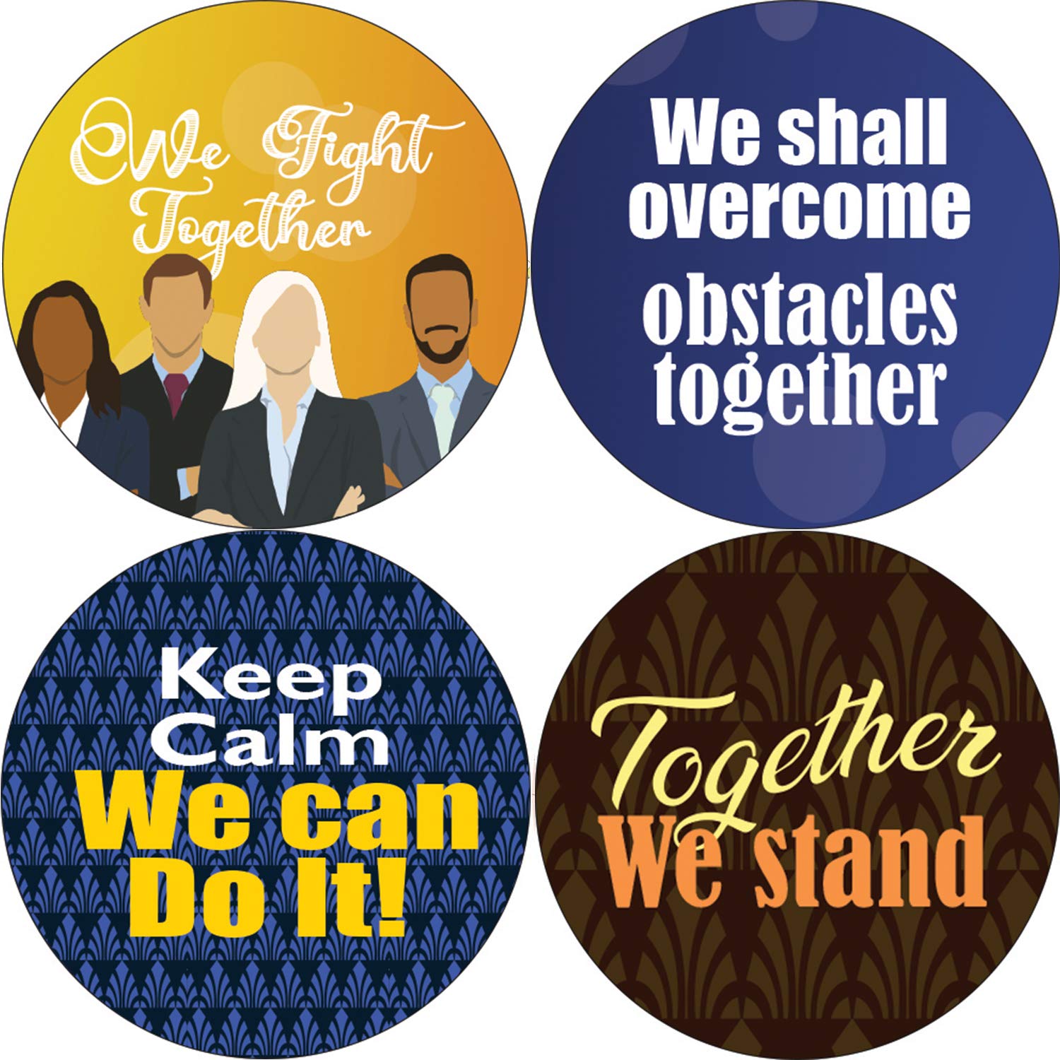 Creanoso 'We’re All in This Together' Motivational Stickers (20-Sheet Pack) - Fun Classroom Reward Stickers for Kids - Perfect Stocking Stuffers & Party Favors for Boys and Girls - Great for School, Home, and Party Incentives
