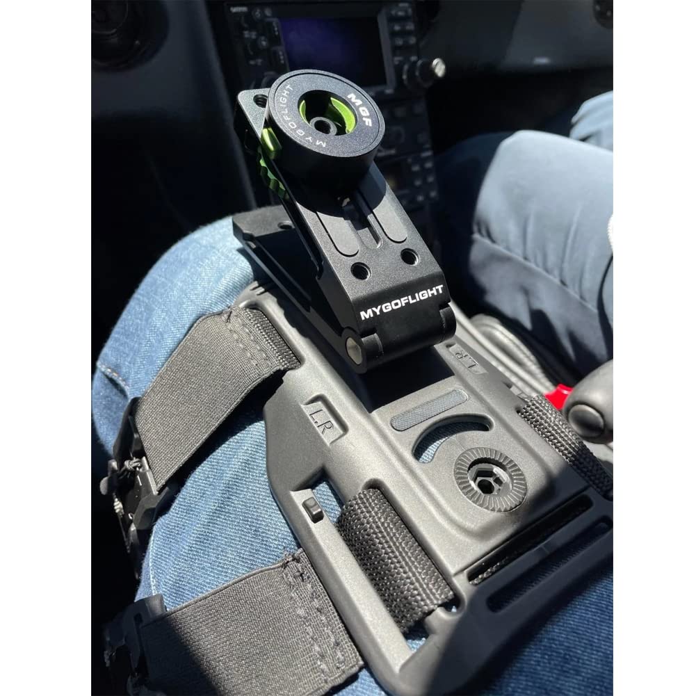 Best MNT-1890 iPad Tablet Leg Mount - Adjustable Flight Travel Stand for iPad Pro/Air/Mini, Samsung Galaxy Tabs | Perfect for Airplane, Car, Bed & Office Use