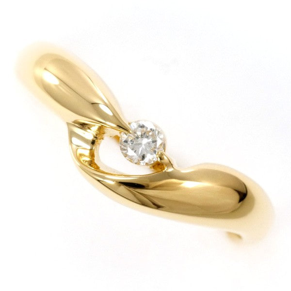 18K Yellow Gold Diamond Ring for Women - Elegant Solitaire Engagement & Wedding Band - Perfect for Proposals, Anniversaries & Special Occasions