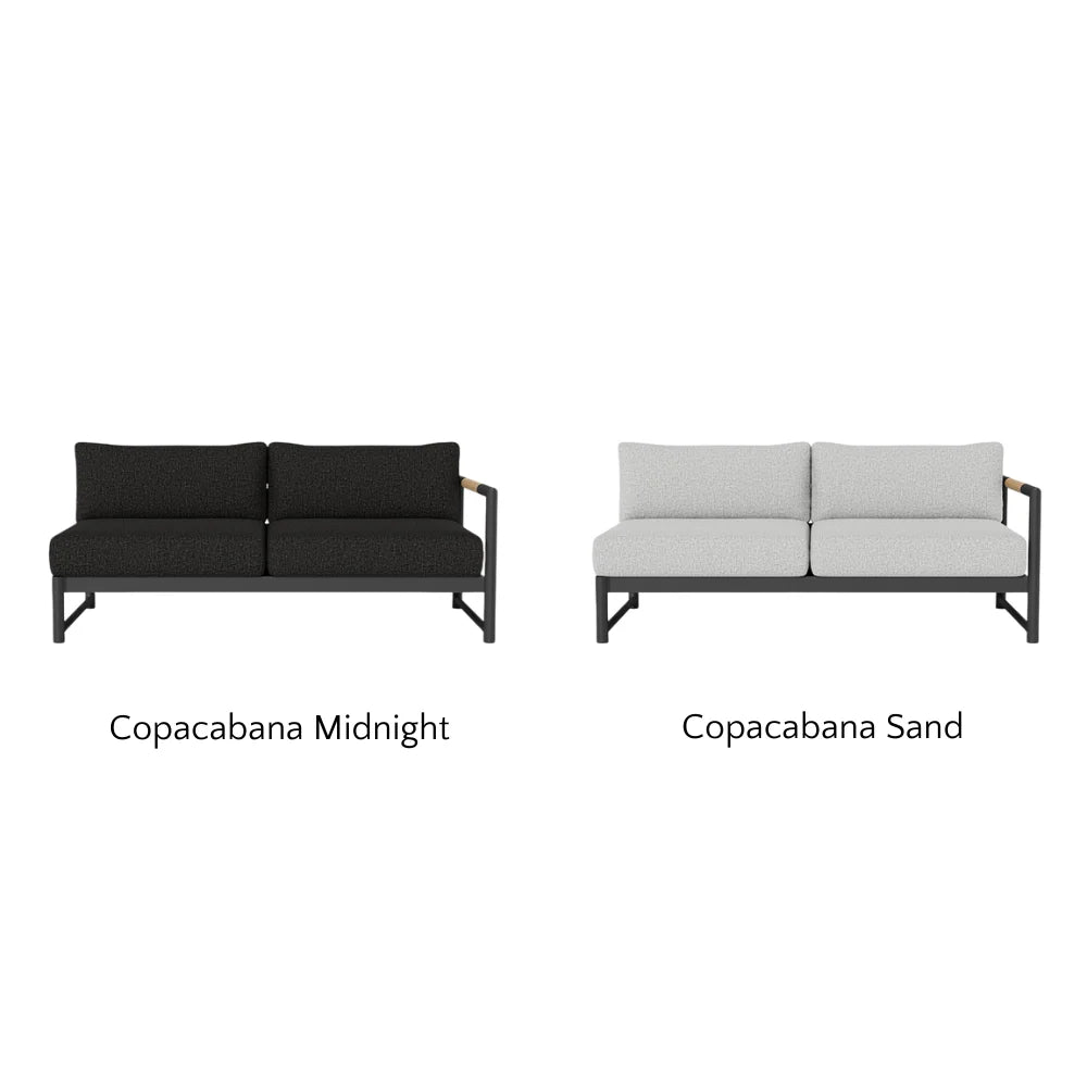 Breeze XL Outdoor Patio Loveseat with Right Arm - Perfect for Gardens, Decks, and Poolside Relaxation