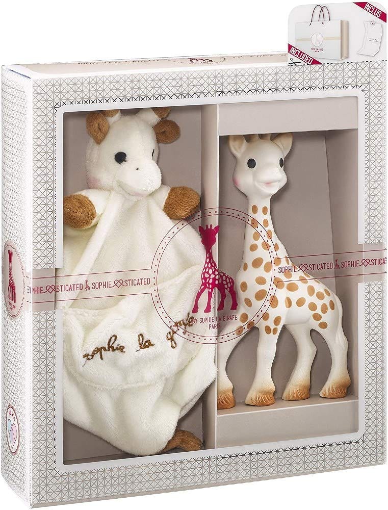 Sophie La Girafe Baby Gift Set with Soft Security Blanket - Perfect Newborn Shower Present & Comforting Nursery Essential