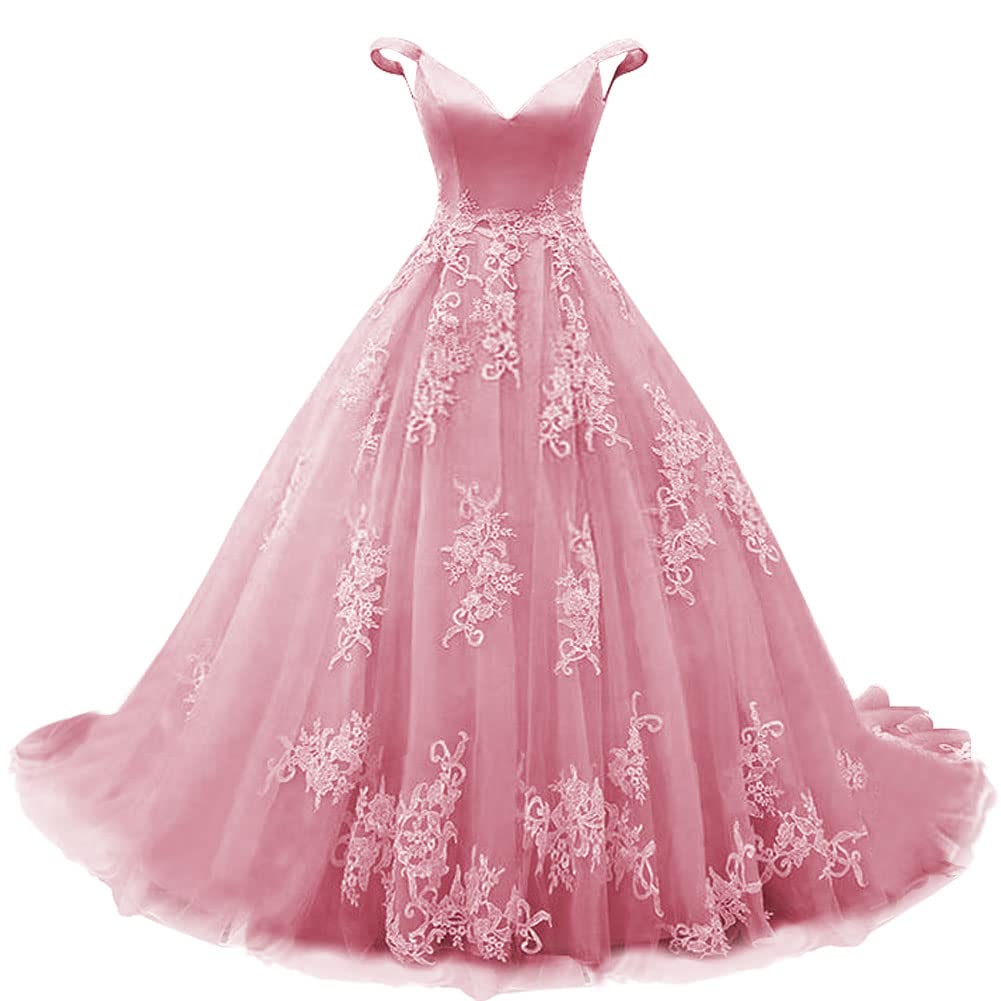 Elegant Off-Shoulder Quinceanera Ball Gown with Lace & Tulle Details - Satin Prom Dress for Sweet 15 Birthday Party, Evening Gala & Special Occasions