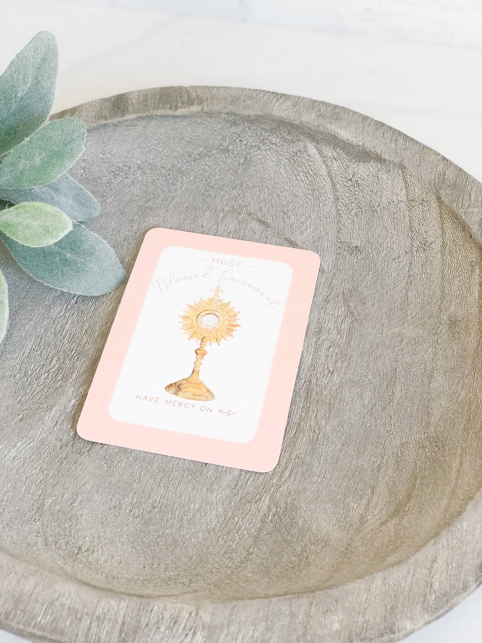 Spiritual Communion Prayer Card - Catholic Devotional Card for Home, Church & Travel - Perfect for Daily Prayer & Worship