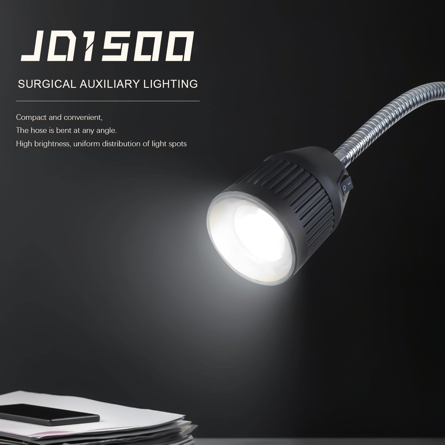 BONEW 35W LED Shadowless Floor Standing Exam Light - Adjustable Medical Examination Lamp for Dental, Surgery, and Clinical Use - Perfect for Hospitals, Clinics, and Home Healthcare