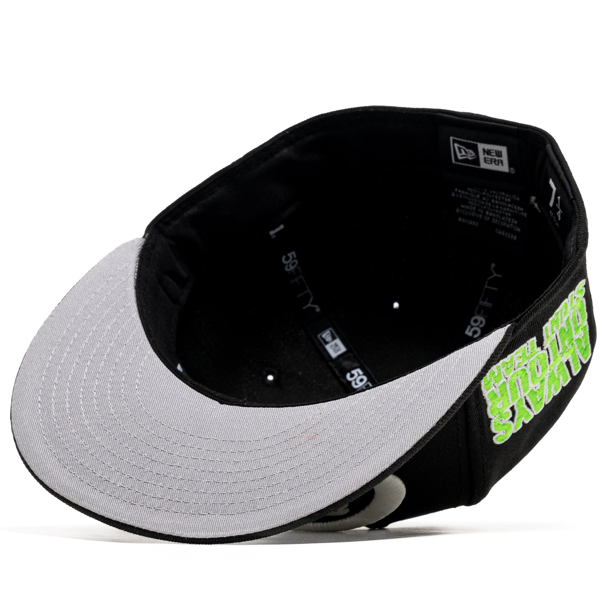 Always On Tour x New Era 59FIFTY Fitted Baseball Cap - Black/Glow - Adjustable Snapback Hat for Men & Women - Perfect for Sports, Streetwear & Casual Outfits