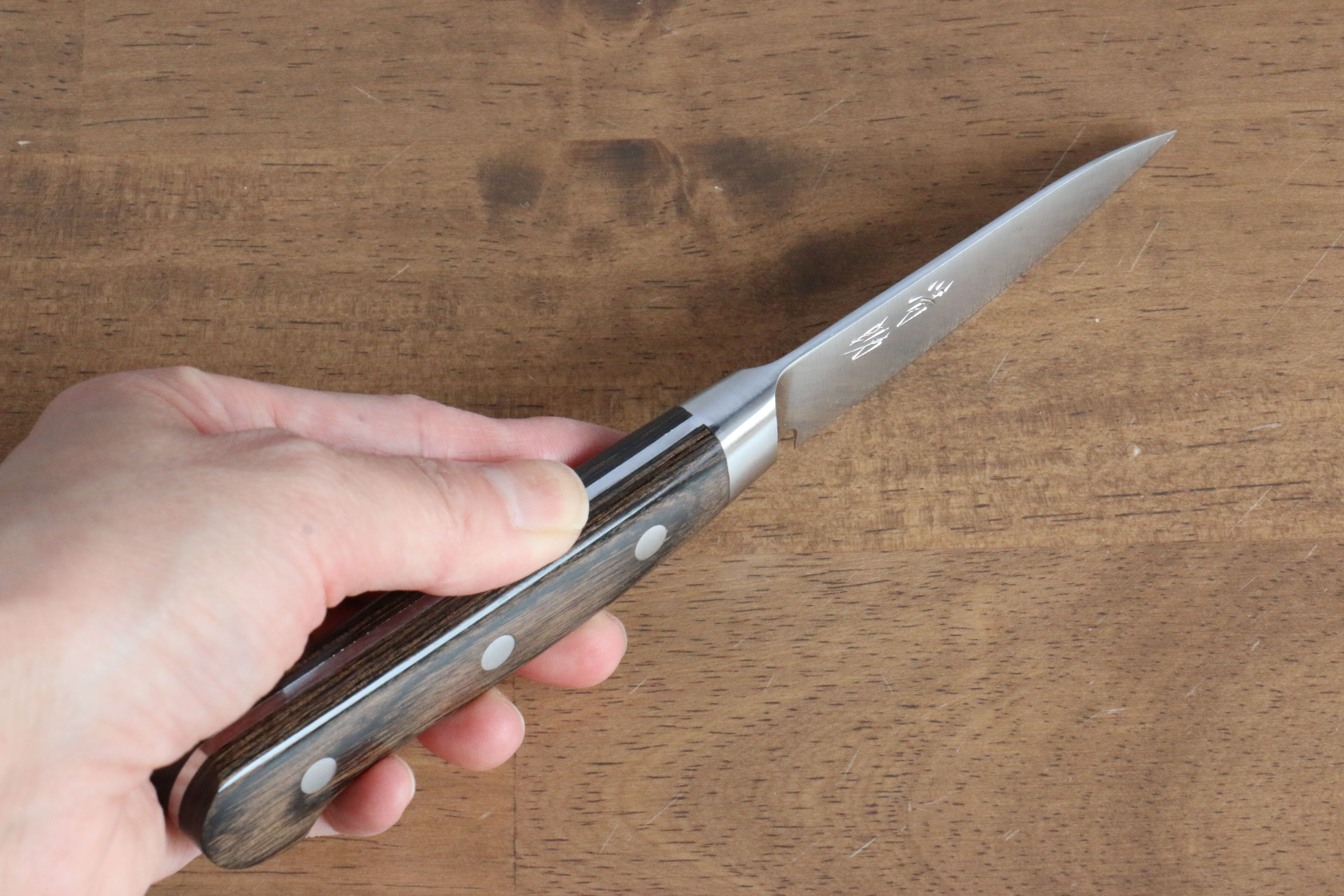 Premium Seisuke SG2 Japanese Paring Knife 75mm - Sharp Stainless Steel Blade for Precision Peeling, Slicing & Garnishing - Ideal for Home Chefs & Professional Kitchens