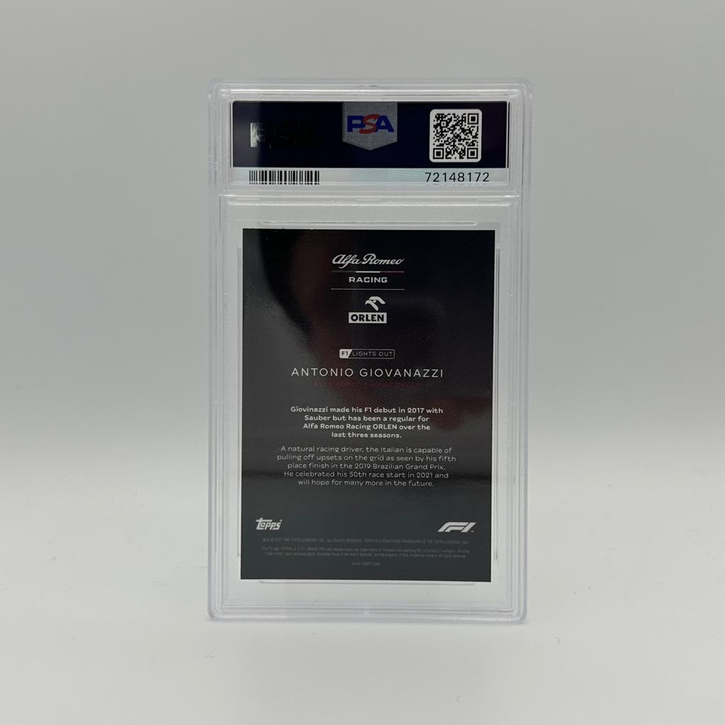 PSA 10 Graded 2009/10 Antonio Giovinazzi Red Parallel F1 Racing Card - Perfect for Collectors, Investors & Formula 1 Fans
