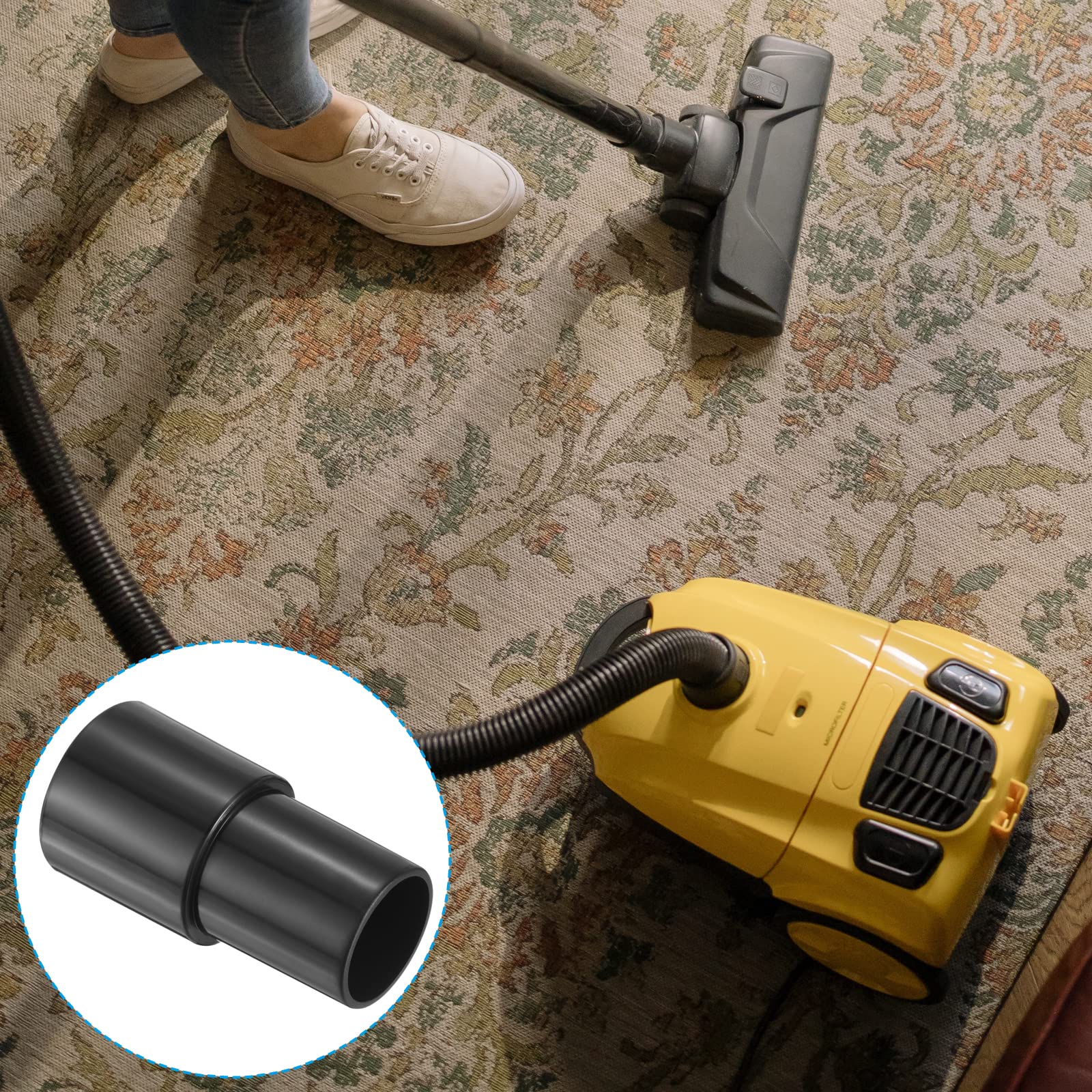 PATIKIL 35mm to 27mm Vacuum Hose Adapter - Wet/Dry Vacuum Cleaner Attachment for Home & Workshop