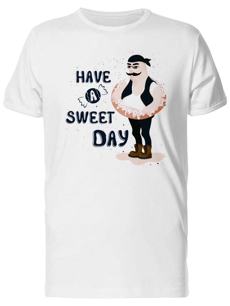 Men's Biker Quote T-Shirt with Donut Design - Perfect for Motorcycle Riders & Casual Streetwear