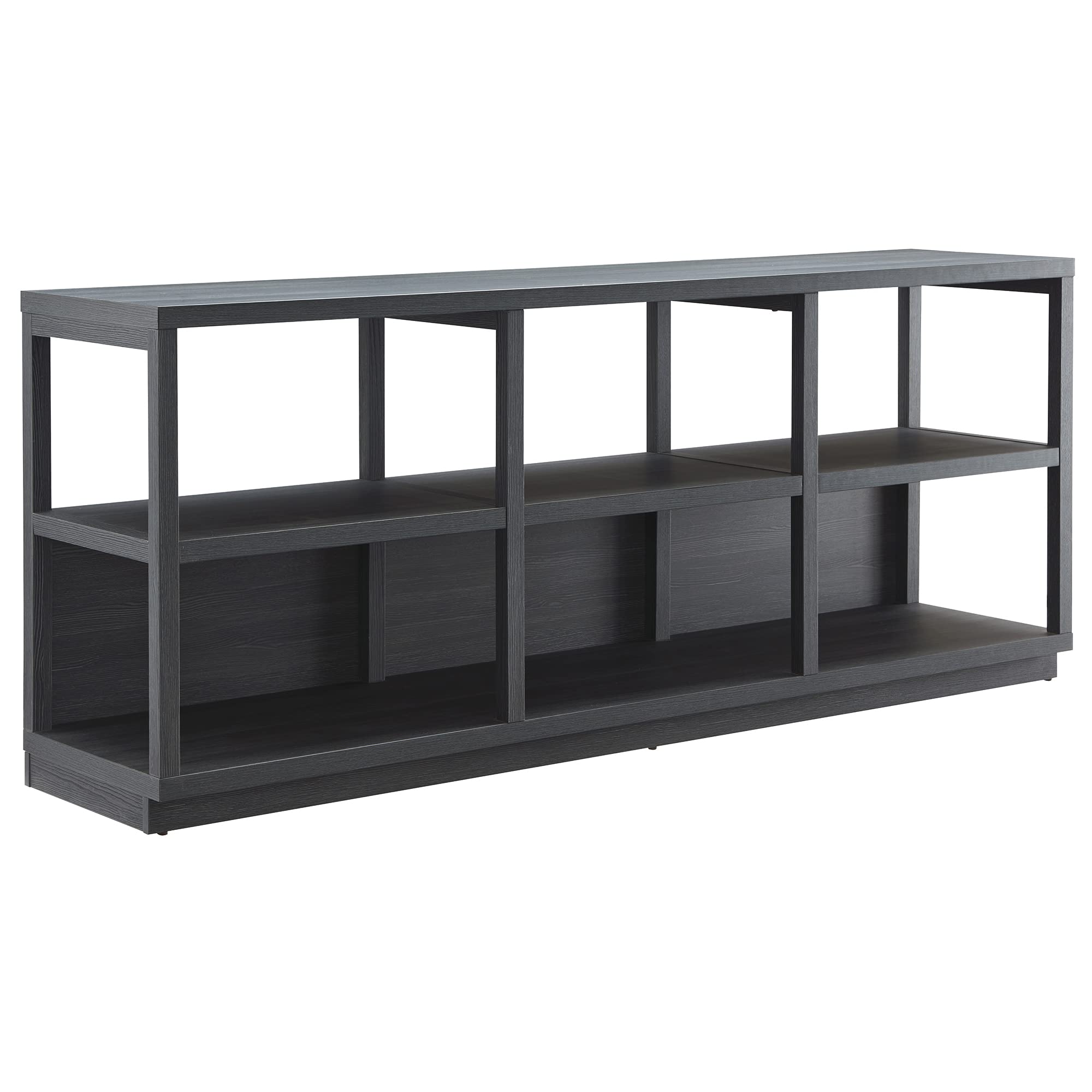 Thalia 80-Inch Rectangular TV Stand in Charcoal Gray - Modern Entertainment Center for Living Room, Bedroom & Home Theater