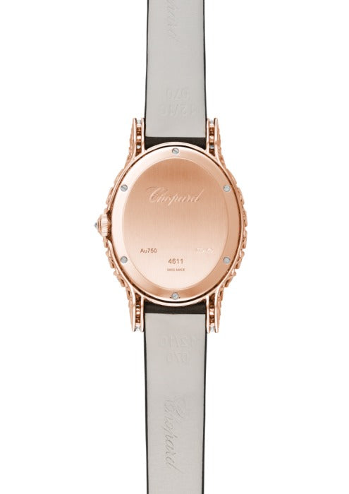 Chopard L’Heure Du Diamant Small Oval 18K Rose Gold Diamond Ladies Watch - Luxury Women's Timepiece for Elegant Evening Wear & Special Occasions