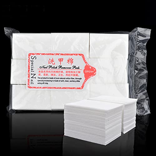 100Pcs Lint-Free Nail Polish Remover Wipes for Manicure & Gel Polish - Salon & Home Use