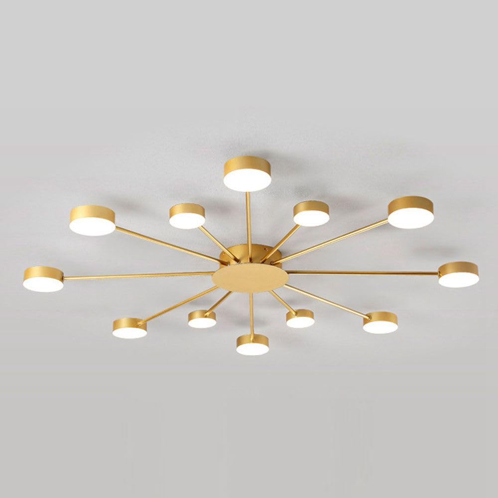 16-LED Head Dandelion Chandelier - Modern Ceiling Light Fixture for Dining Room, Restaurant, Living Room & Bedroom - Romantic Ambiance Lighting for Weddings & Home Decor