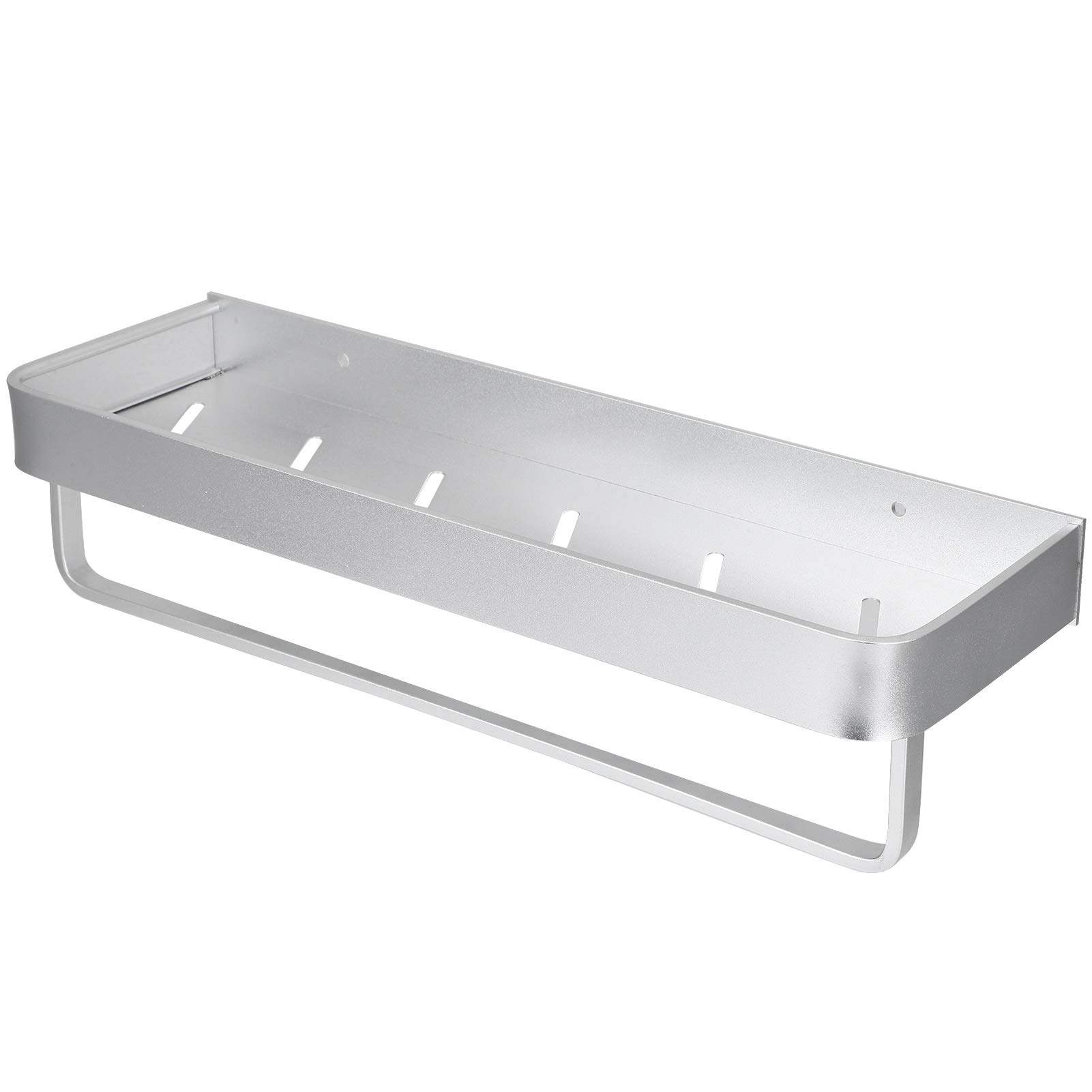 40cm Heavy Duty Storage Rack - Space Saving Shower Shelf for Bathroom, Kitchen, Hotel & Coffee Shop - Perfect for Hanging Towels, Scrubbing Brushes & Organizing Closets (Includes Rod) - Ideal for Small Spaces & Home Organization