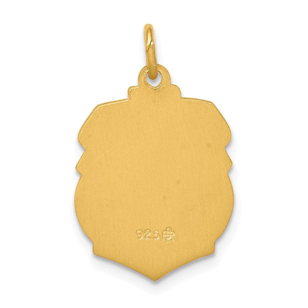 24K Gold-Plated 925 Sterling Silver Saint Michael Medal - Religious Jewelry for Protection, Gifts & Faith-Based Fashion