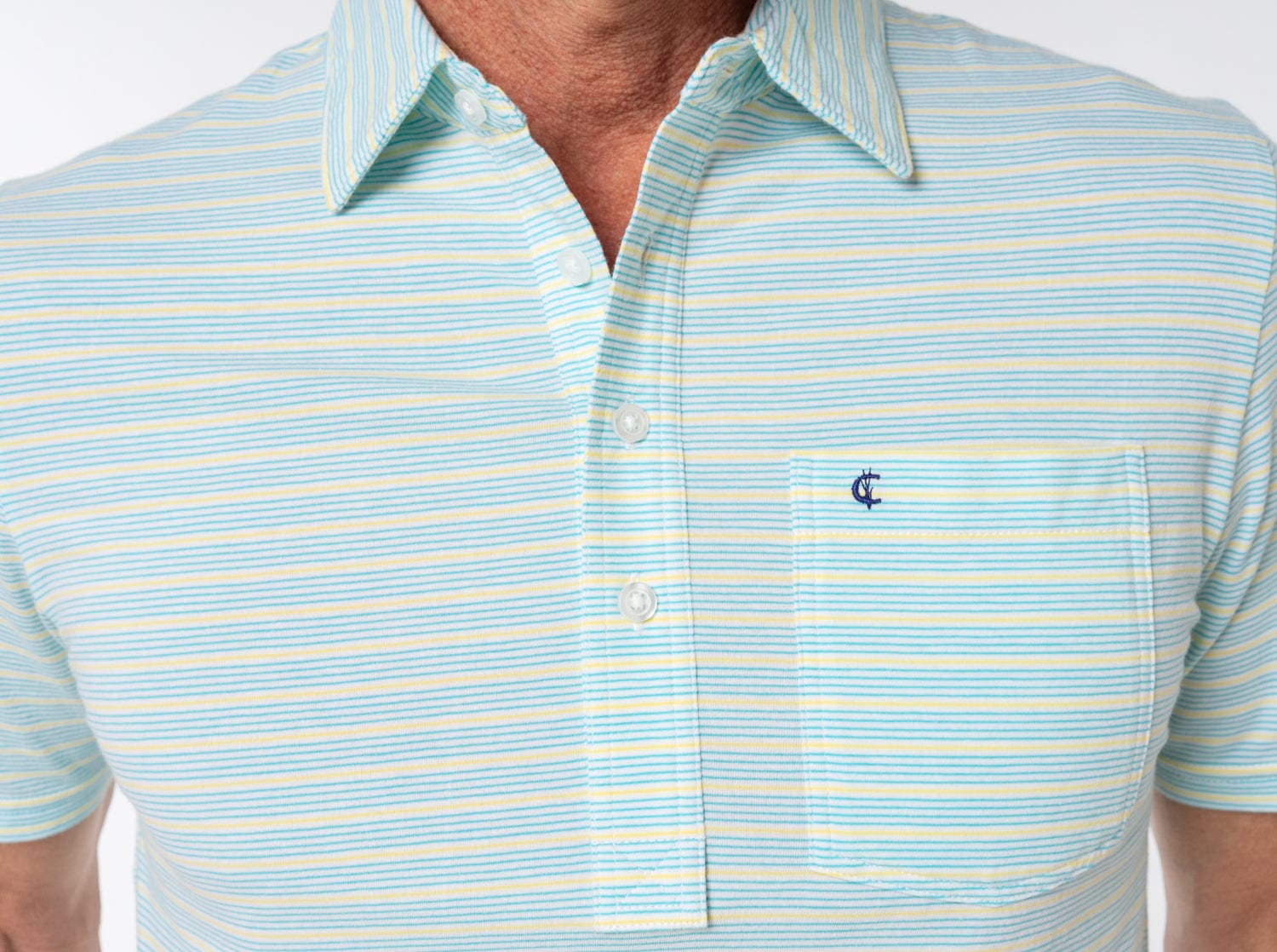 Premium Top Shelf Players Shirt - Condesa Stripe White - Perfect for Casual Wear, Beach Outings & Street Style Fashion